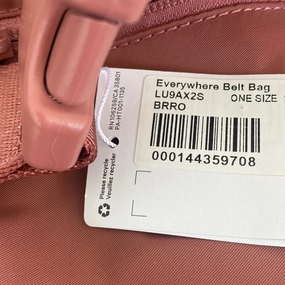 ❤️ Lululemon Brier Rose Extended Strap Everywhere Belt Bag NWT